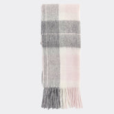 Barbour Tartan Scarf in Pink & Grey Tartan