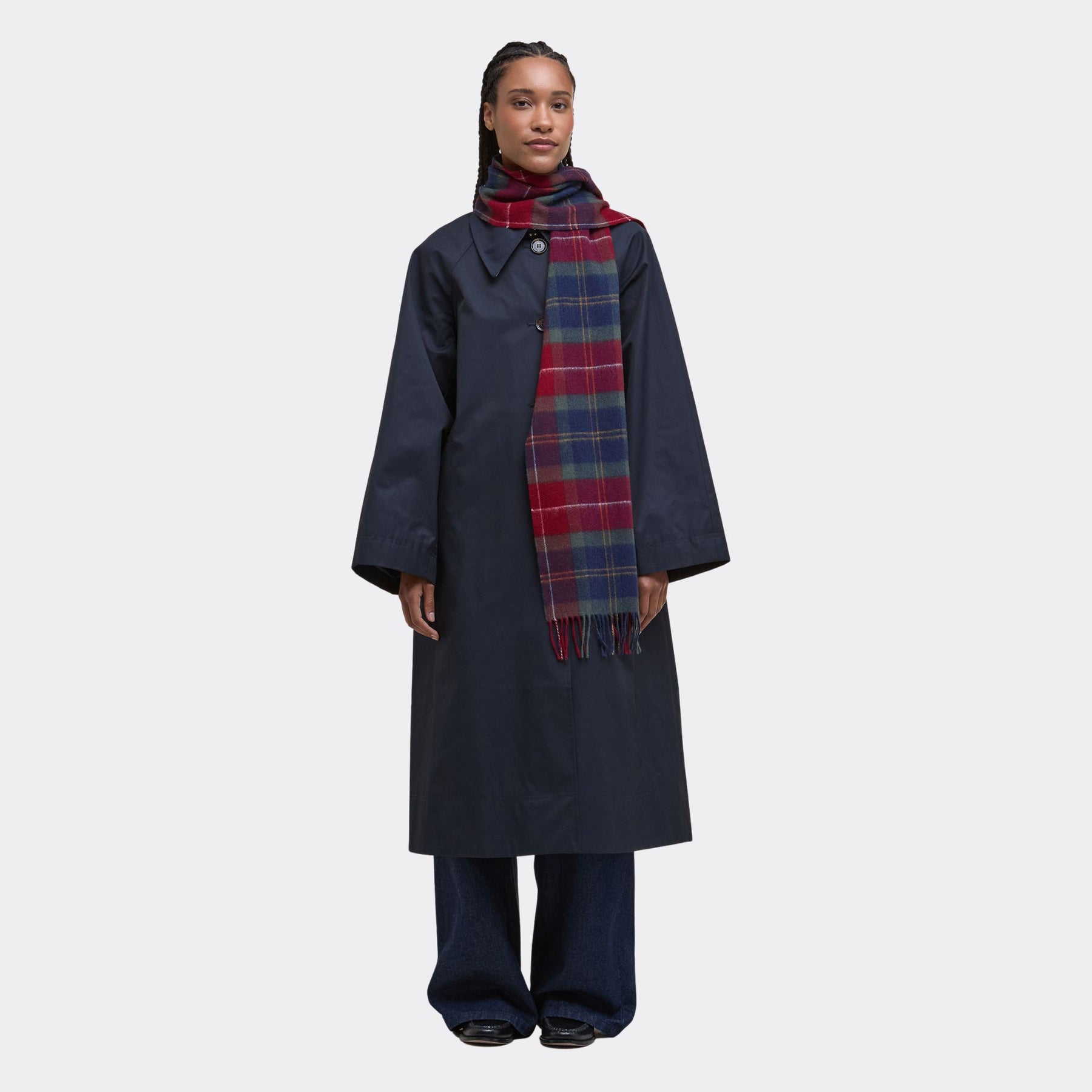 Barbour Tartan Scarf in Winterberry
