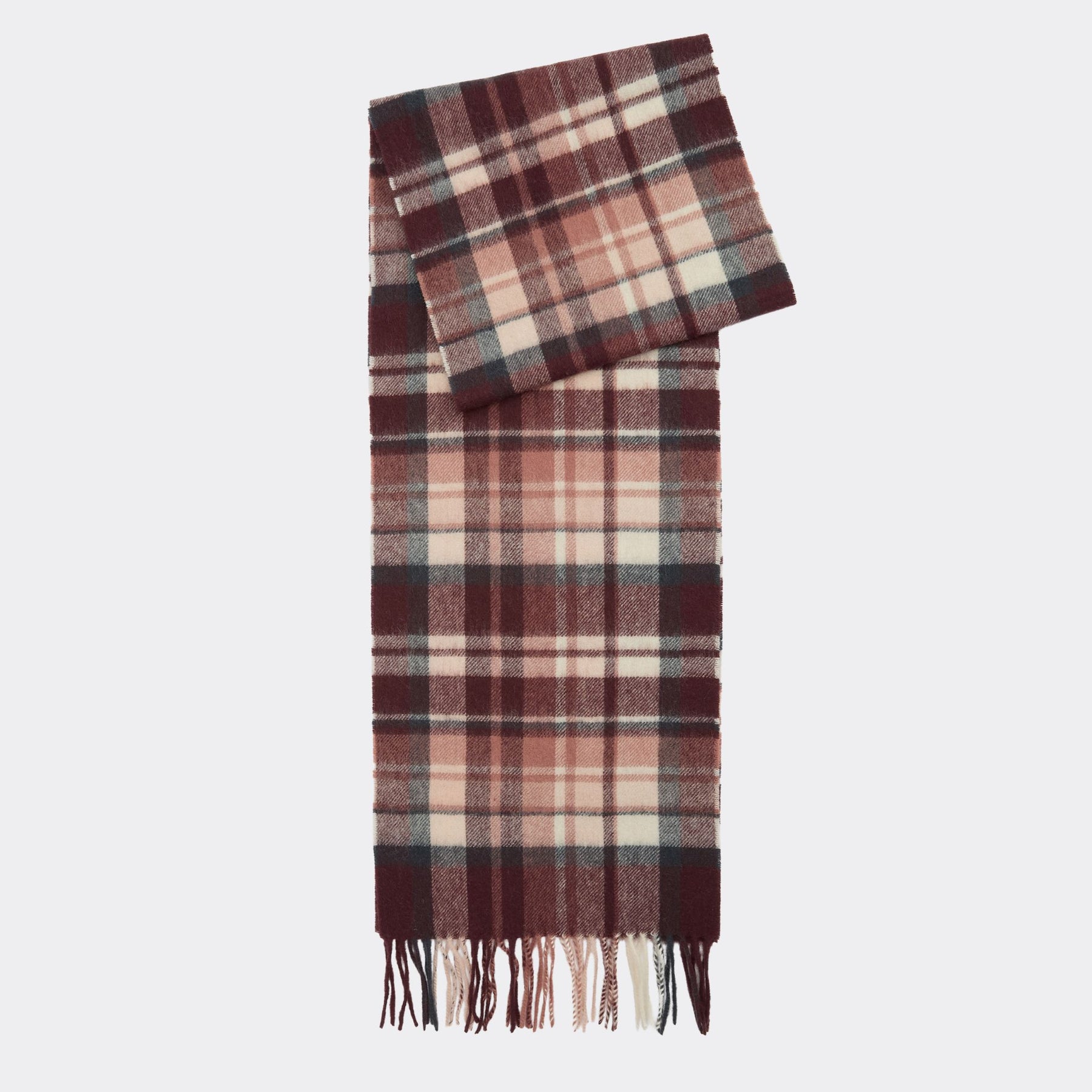 Barbour Vintage Winter Plaid Scarf in Fudge