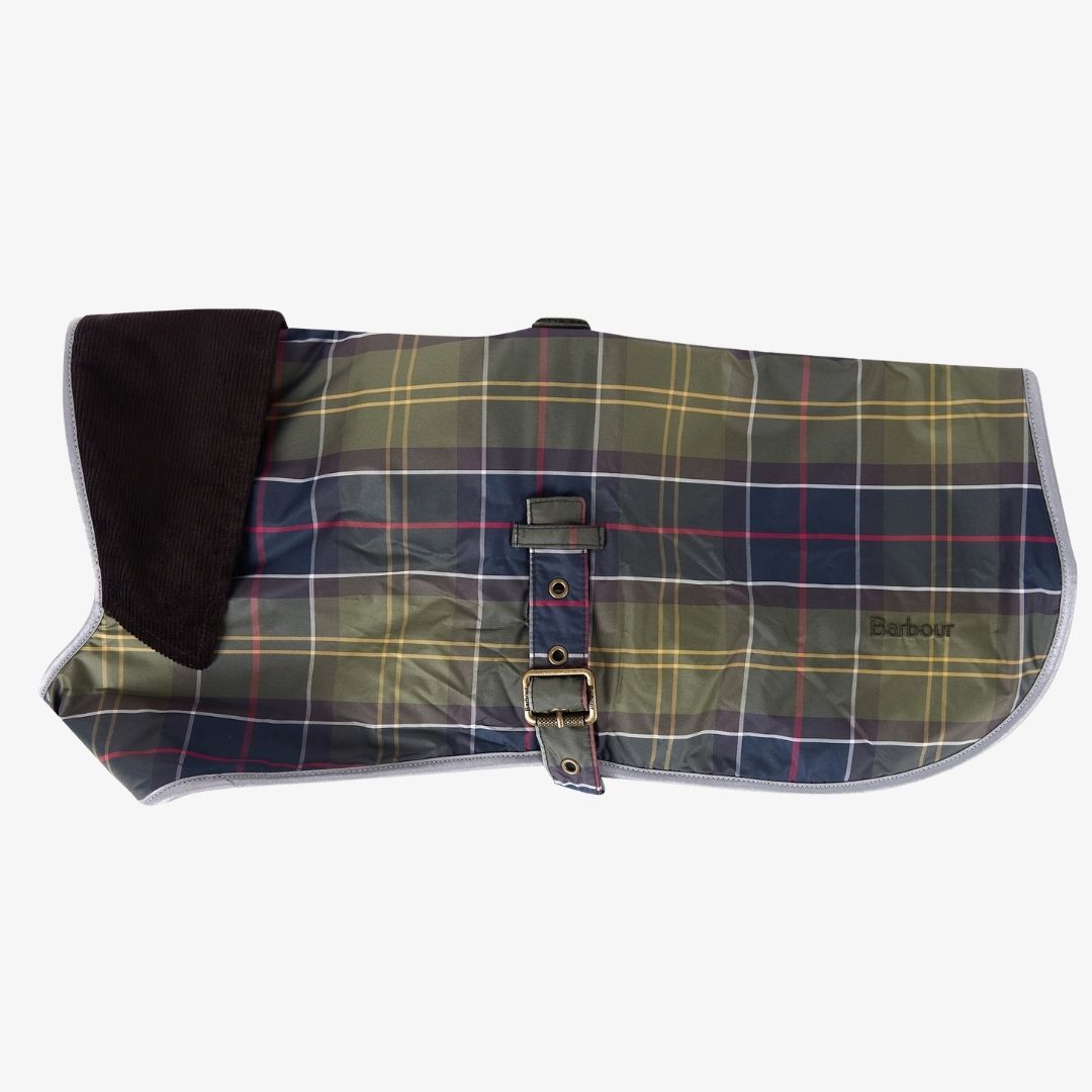 Barbour Waterproof Dog Coat in Muted Tartan
