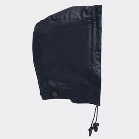 Barbour Waxed Cotton Plain Hood in Classic Navy