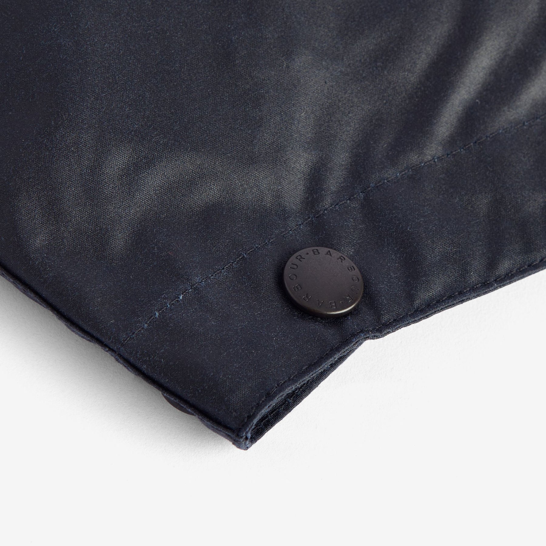 Barbour Waxed Cotton Plain Hood in Classic Navy