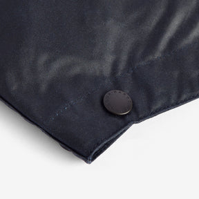 Barbour Waxed Cotton Plain Hood in Classic Navy