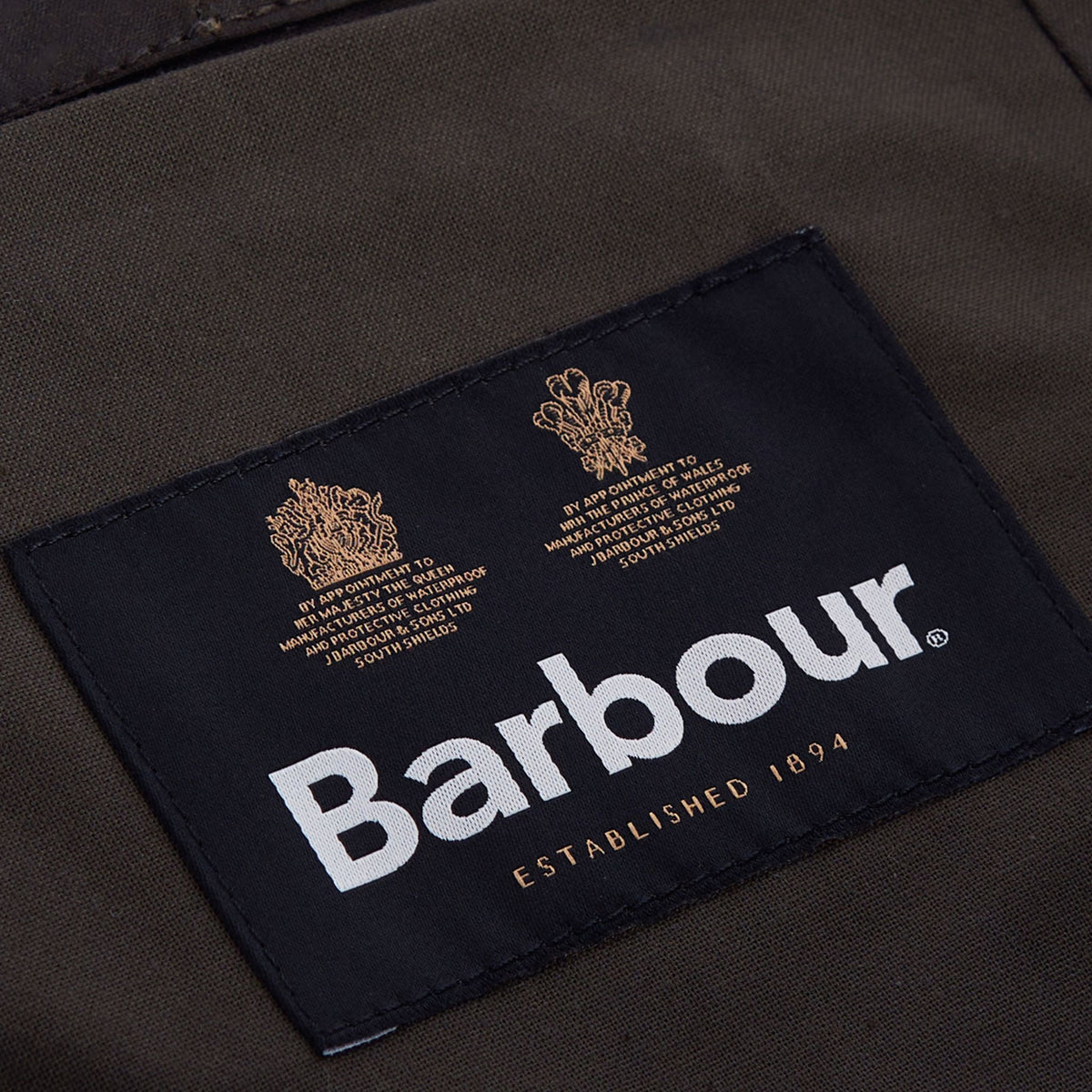 Barbour Waxed Cotton Plain Hood in Olive