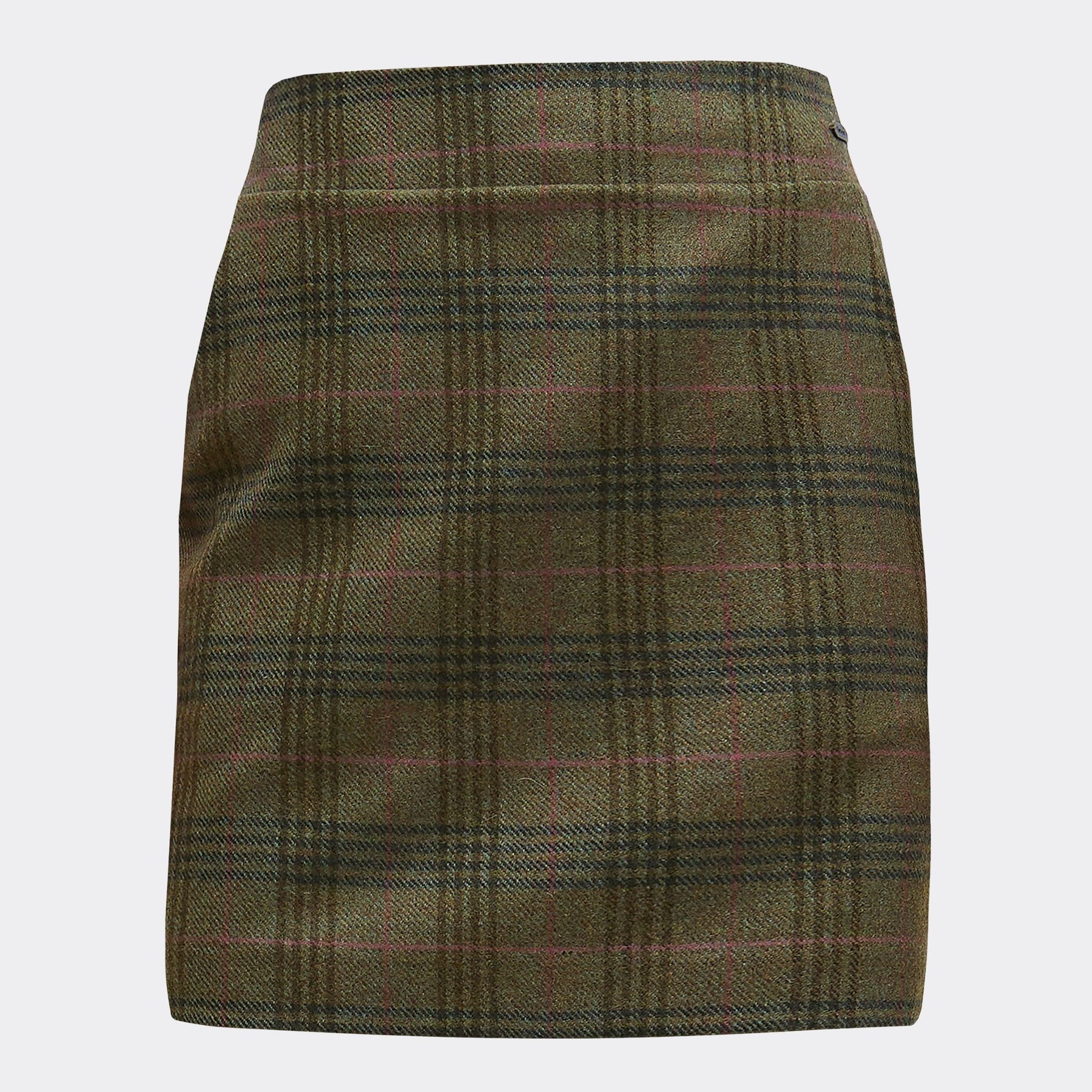 Barbour Women's Bamburgh Tartan Mini Skirt in Arabesque & Brown