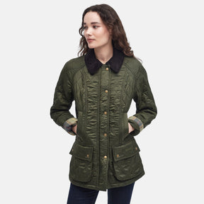 Barbour Women's Beadnell Polarquilt Jacket in Olive