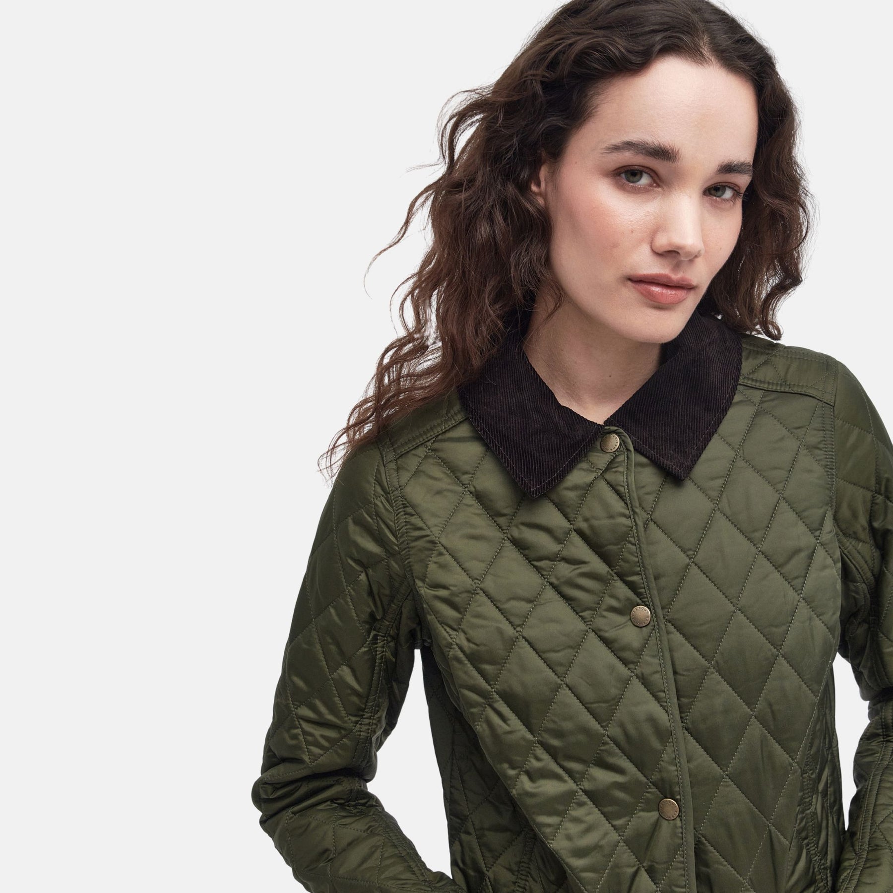 Barbour Women's Beadnell Polarquilt Jacket in Olive