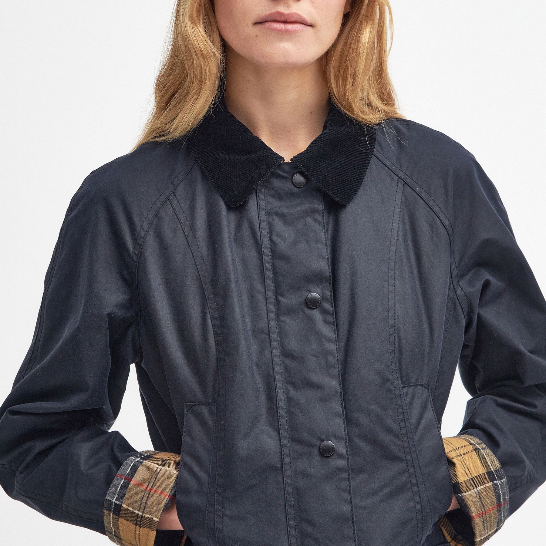 Barbour Women's Beadnell Waxed Jacket in Navy