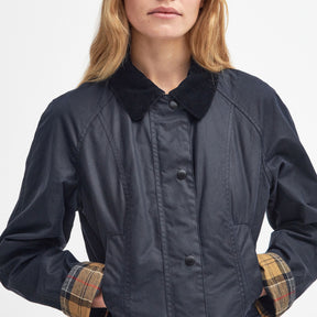 Barbour Women's Beadnell Waxed Jacket in Navy
