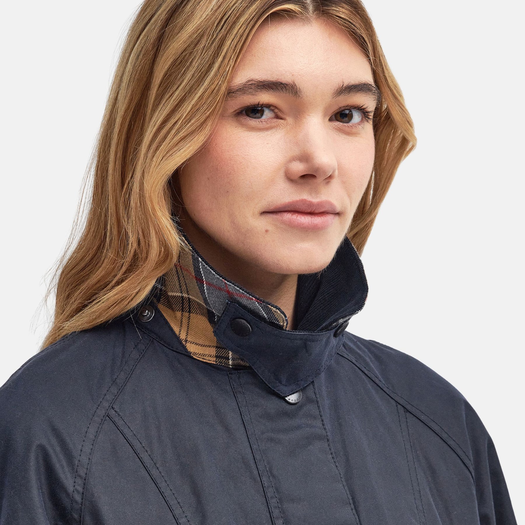 Barbour Women's Beadnell Waxed Jacket in Navy