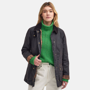 Barbour Women's Beadnell Waxed Jacket in Rustic