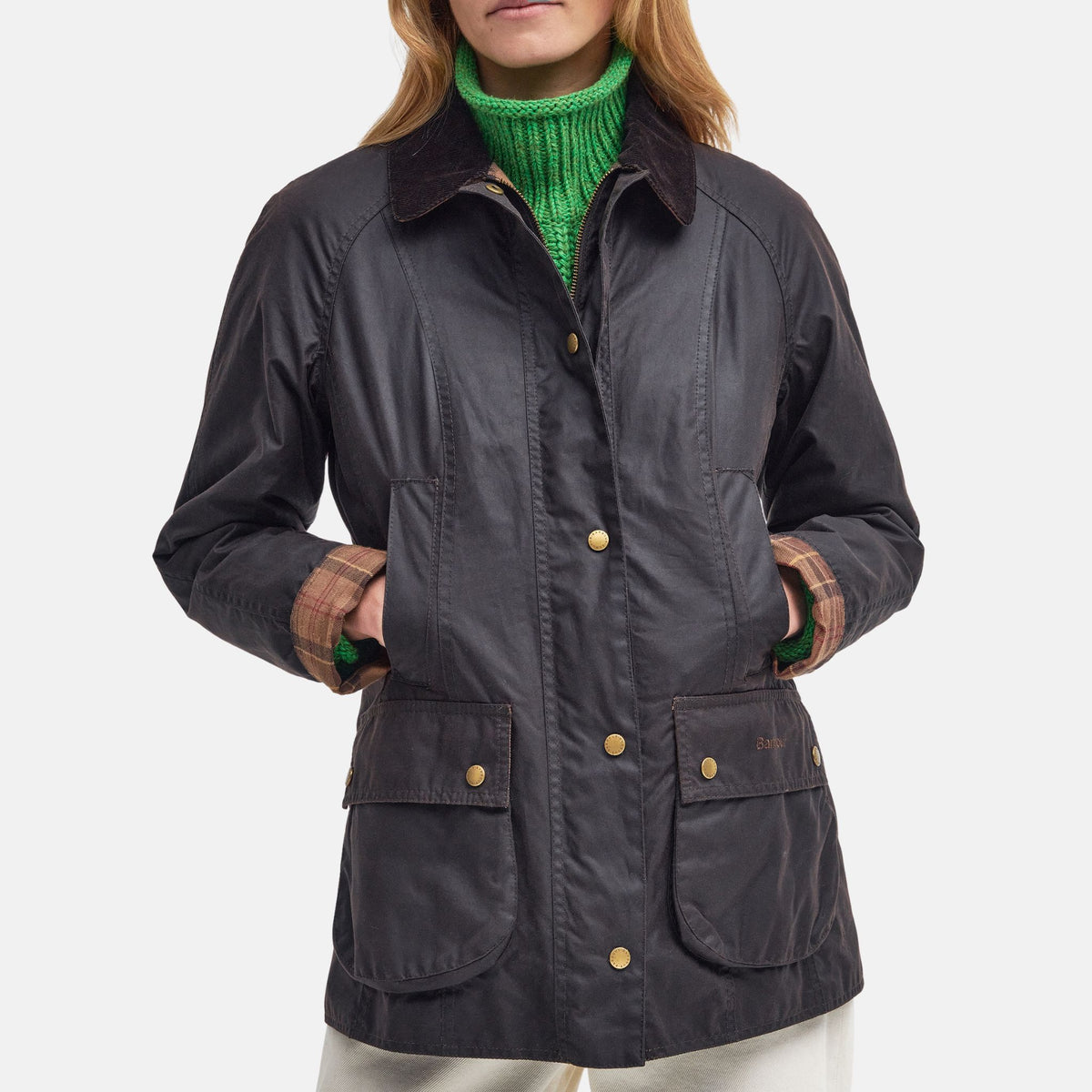 Barbour Women's Beadnell Waxed Jacket in Rustic