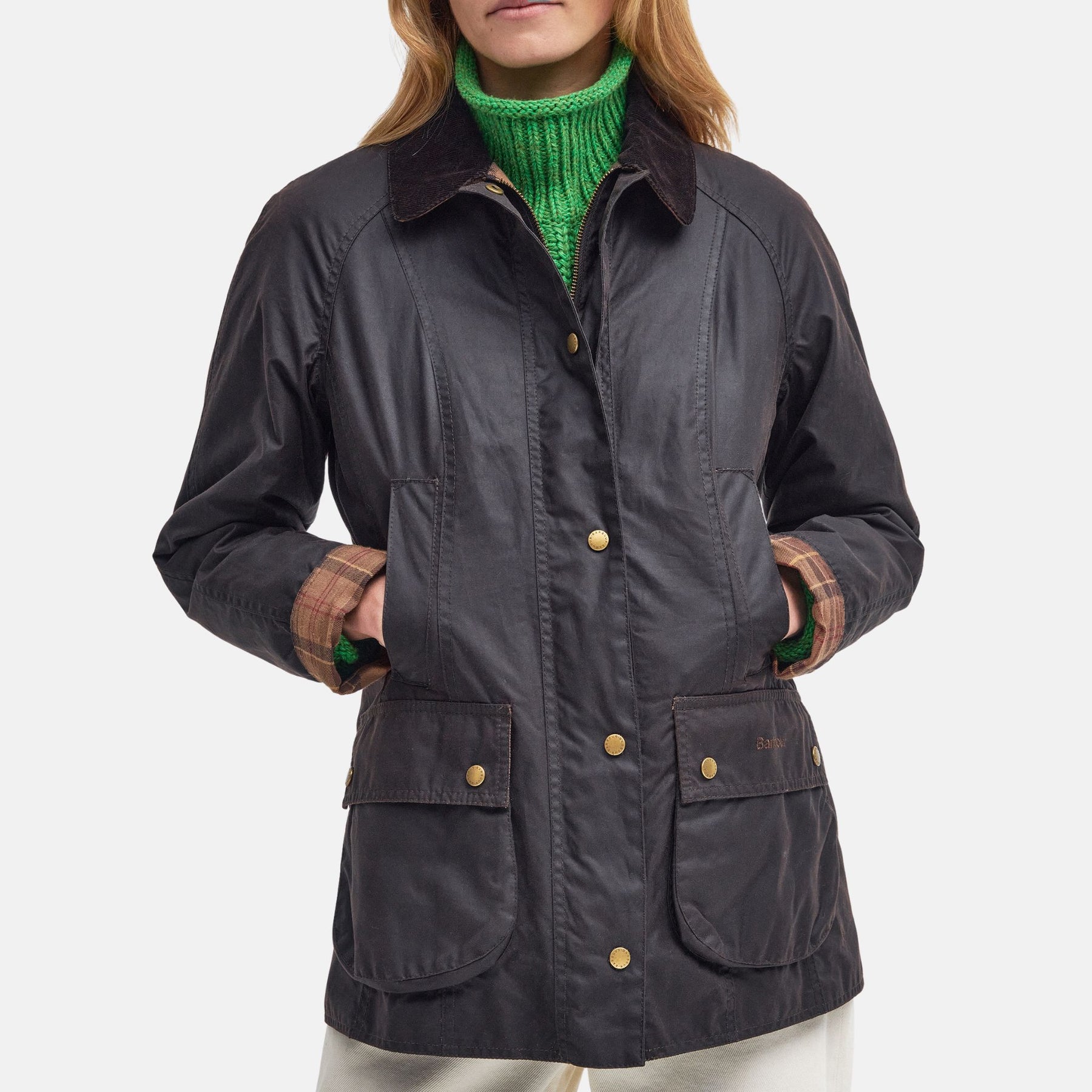 Barbour Women's Beadnell Waxed Jacket in Rustic