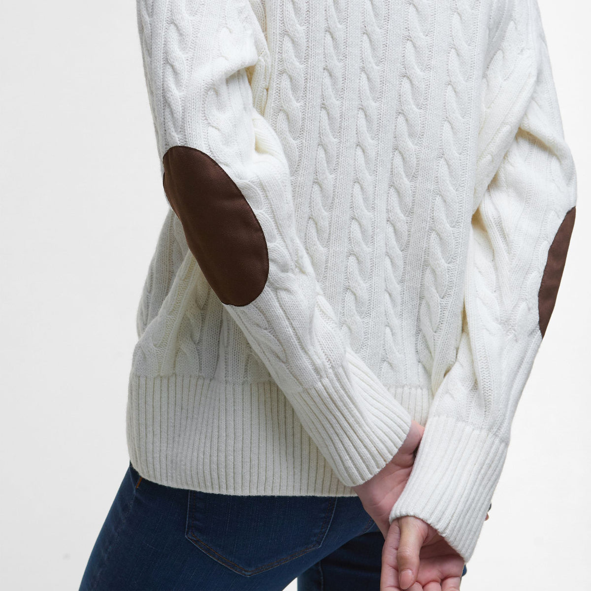 Barbour Women's Belford Cable Knit Jumper in Aran