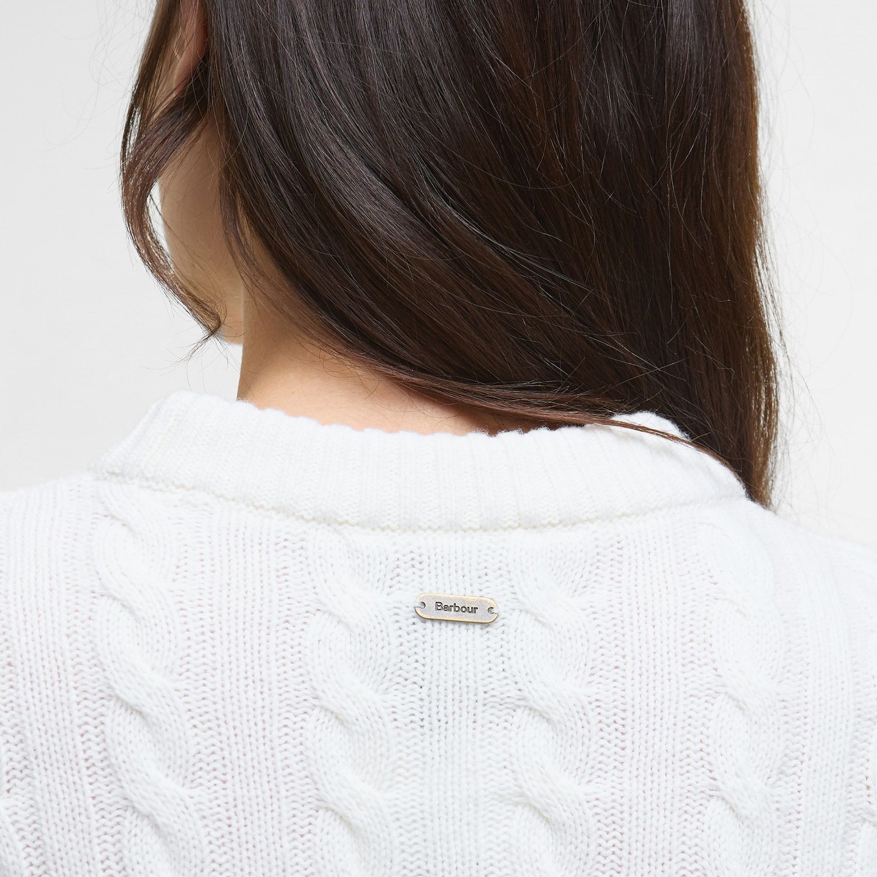 Barbour Women's Belford Cable Knit Jumper in Aran
