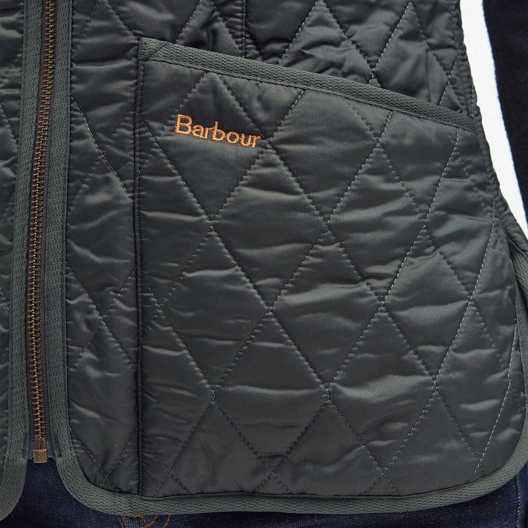 Barbour Women's Betty Fleece Liner Gilet in Dark Olive