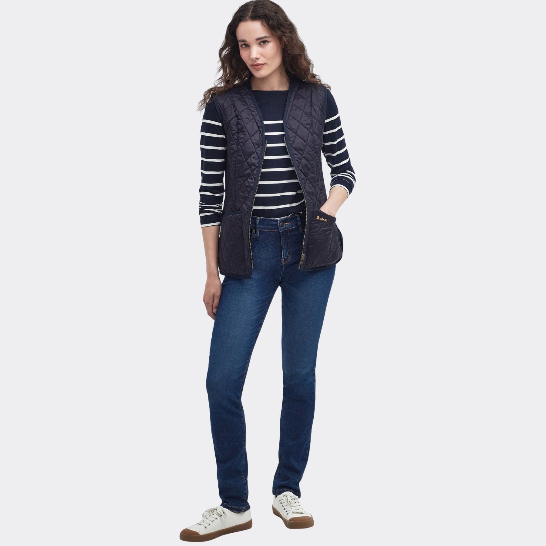 Barbour Women's Betty Fleece Liner Gilet in Navy