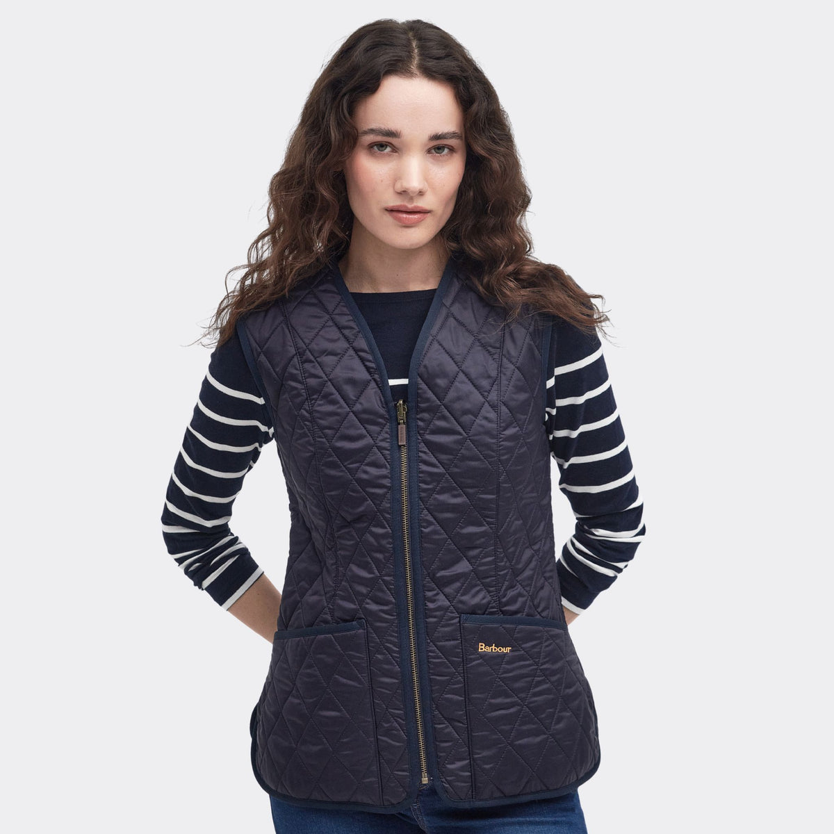 Barbour Women's Betty Fleece Liner Gilet in Navy