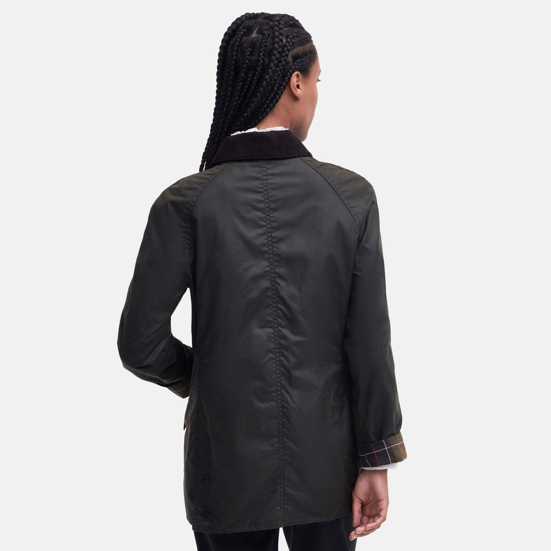 Barbour Women's Classic Beadnell Waxed Jacket in Olive