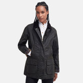 Barbour Women's Classic Beadnell Waxed Jacket in Olive