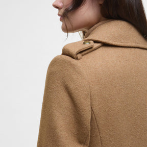 Barbour Women's Cottesmore Wool Coat in Camel
