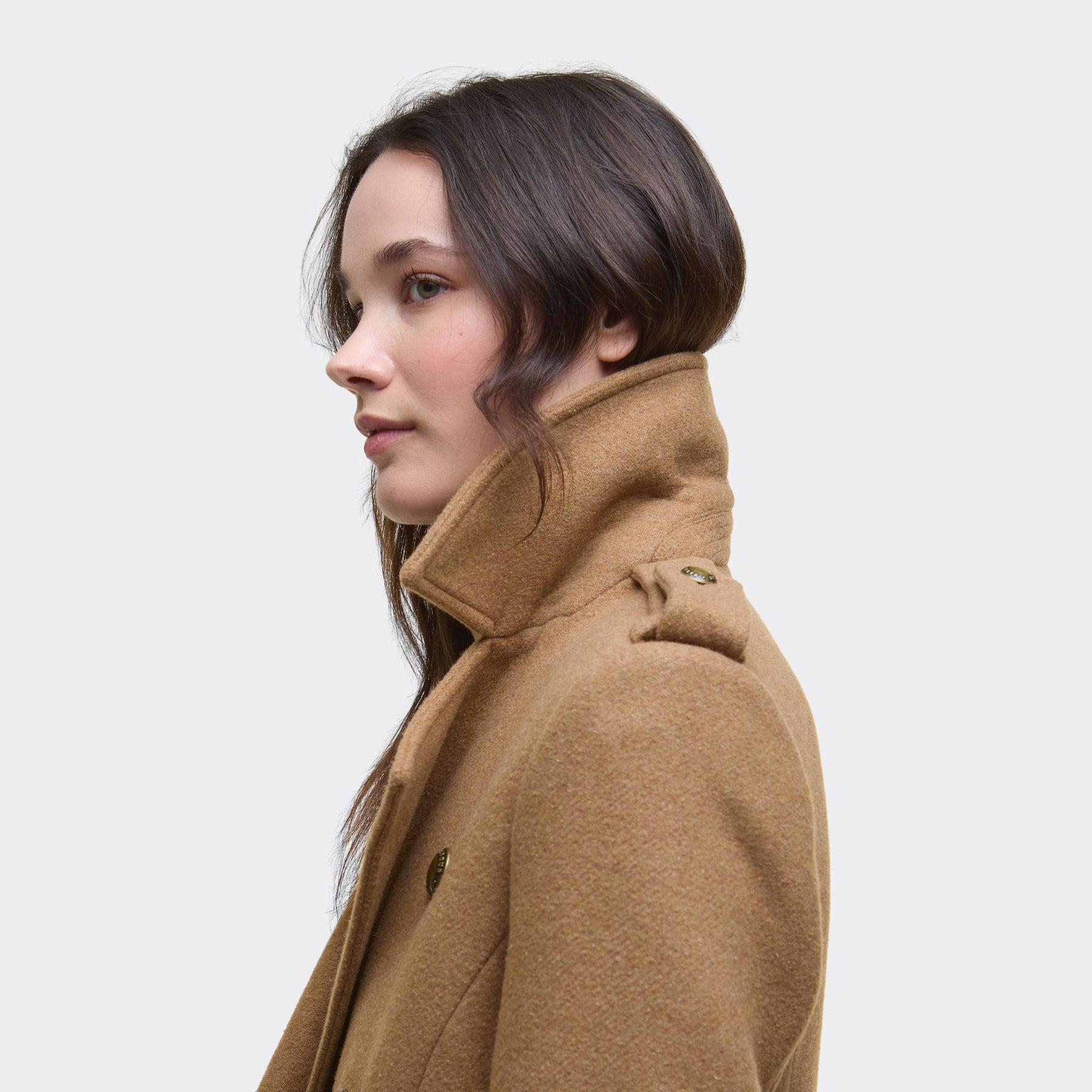 Barbour Women's Cottesmore Wool Coat in Camel