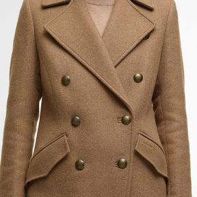 Barbour Women's Cottesmore Wool Coat in Camel