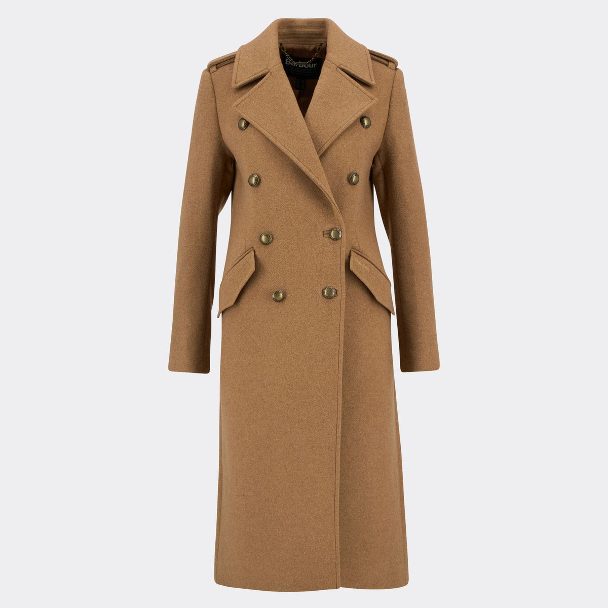 Barbour Women's Cottesmore Wool Coat in Camel