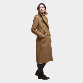 Barbour Women's Cottesmore Wool Coat in Camel