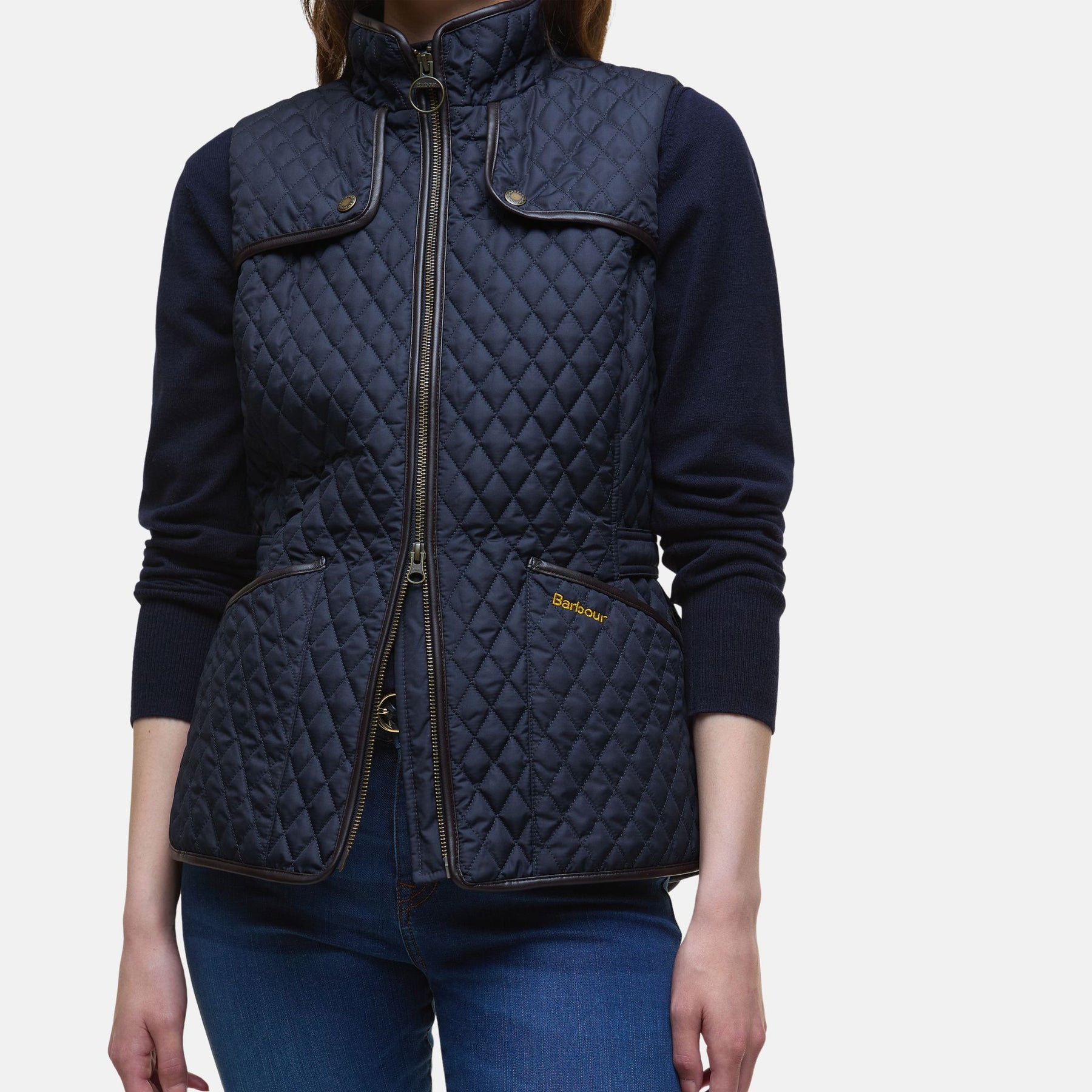 Barbour Women's Dahlia Gilet Gilet in Dark Navy