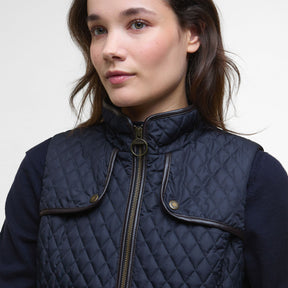 Barbour Women's Dahlia Gilet Gilet in Dark Navy