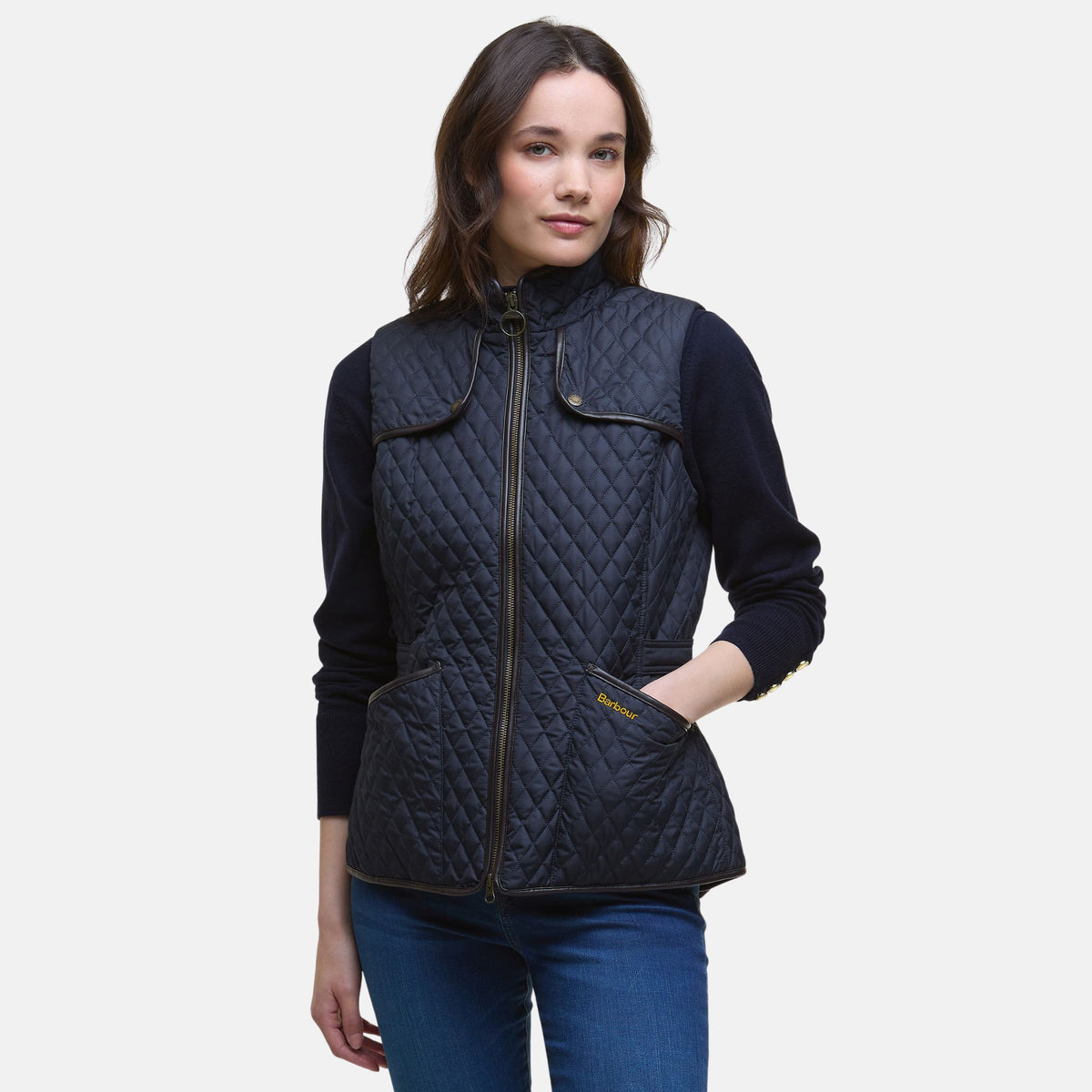 Barbour Women's Dahlia Gilet Gilet in Dark Navy