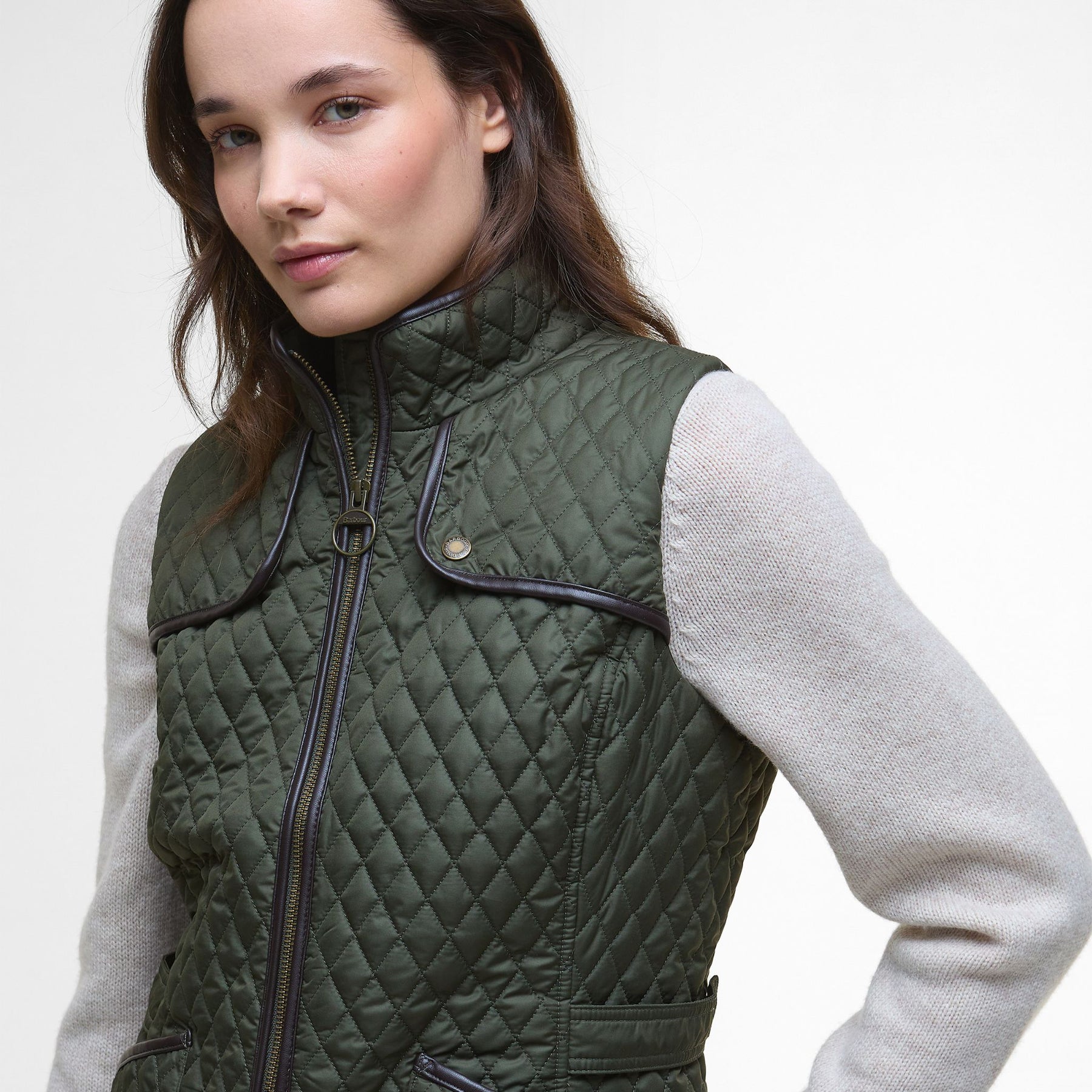 Barbour Women's Dahlia Gilet Gilet in Olive