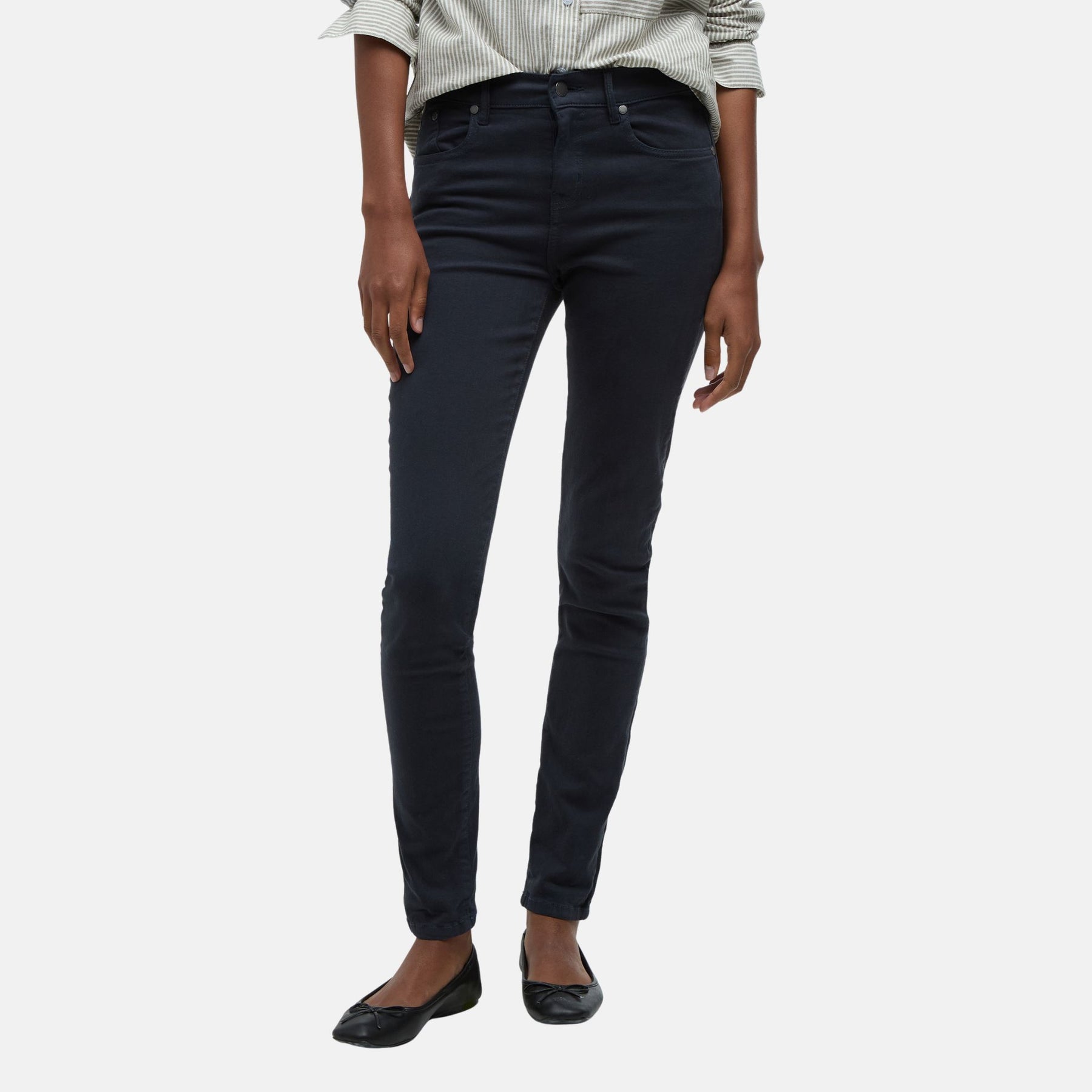 Barbour Women's Essential Slim Trousers in Navy Classic