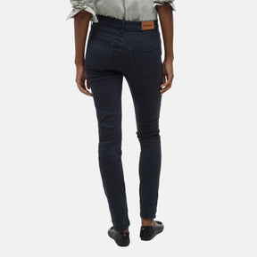 Barbour Women's Essential Slim Trousers in Navy Classic