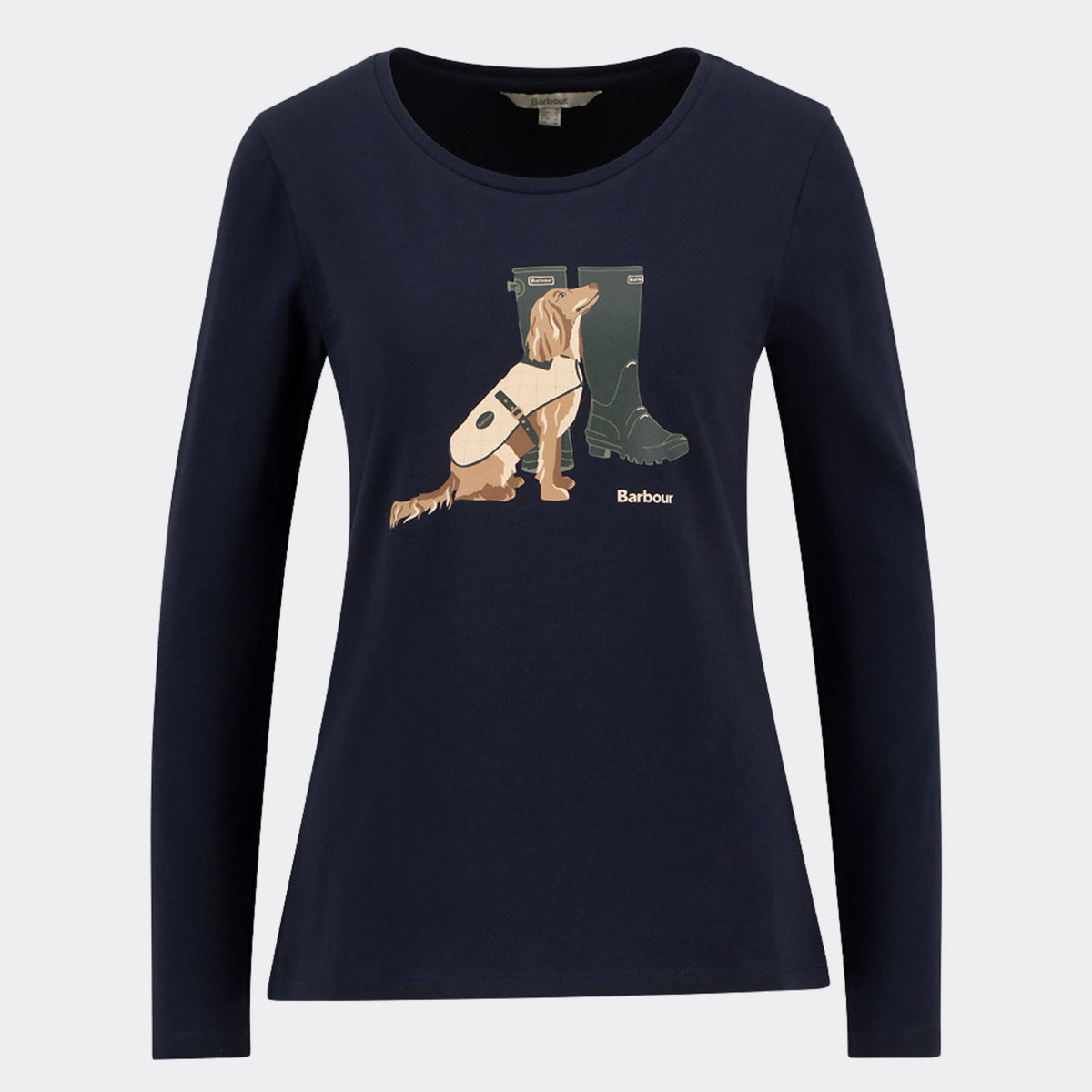 Barbour Women's Hedley Long-Sleeved T-Shirt in Navy