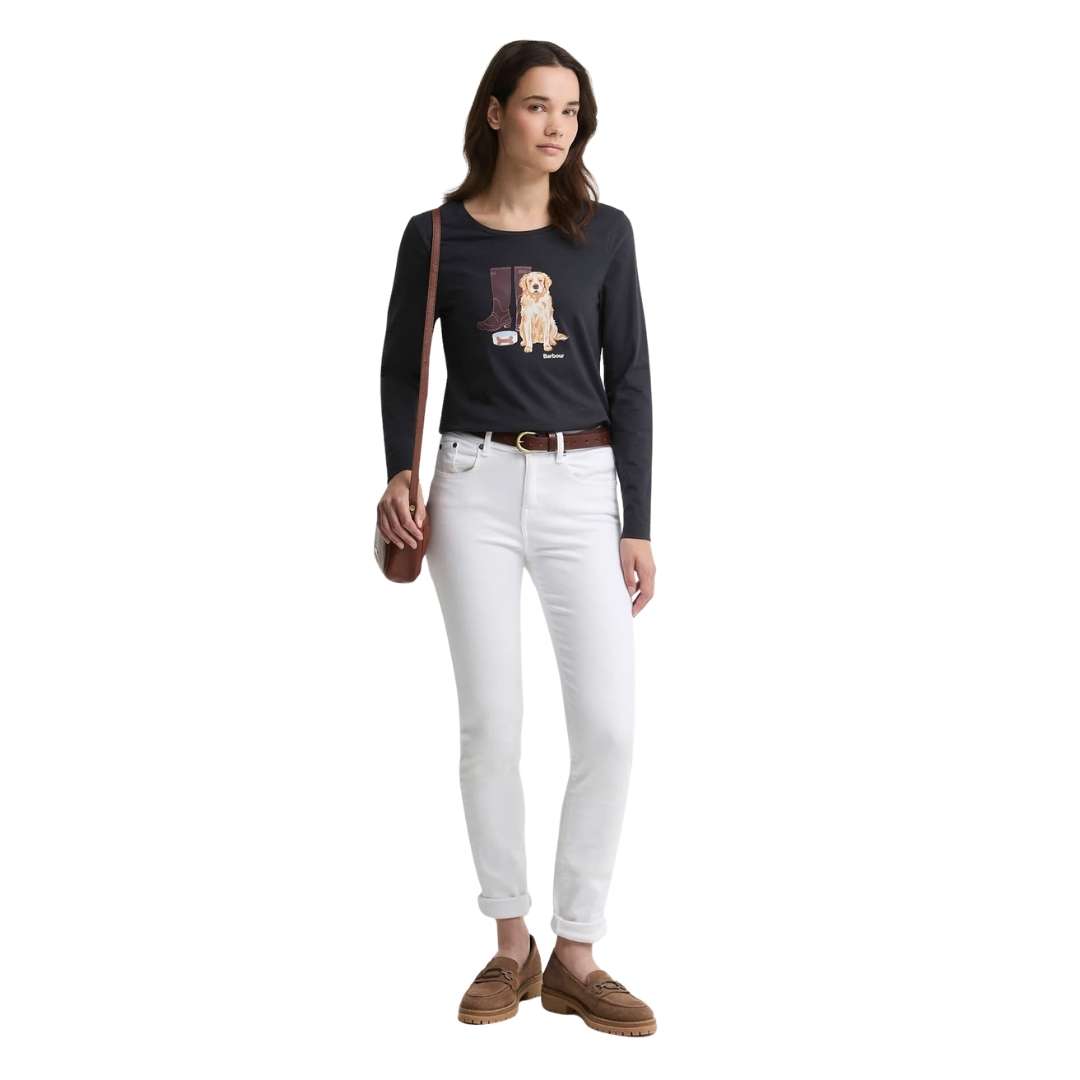 Barbour Women's Hedley Long-Sleeved T-Shirt in Navy