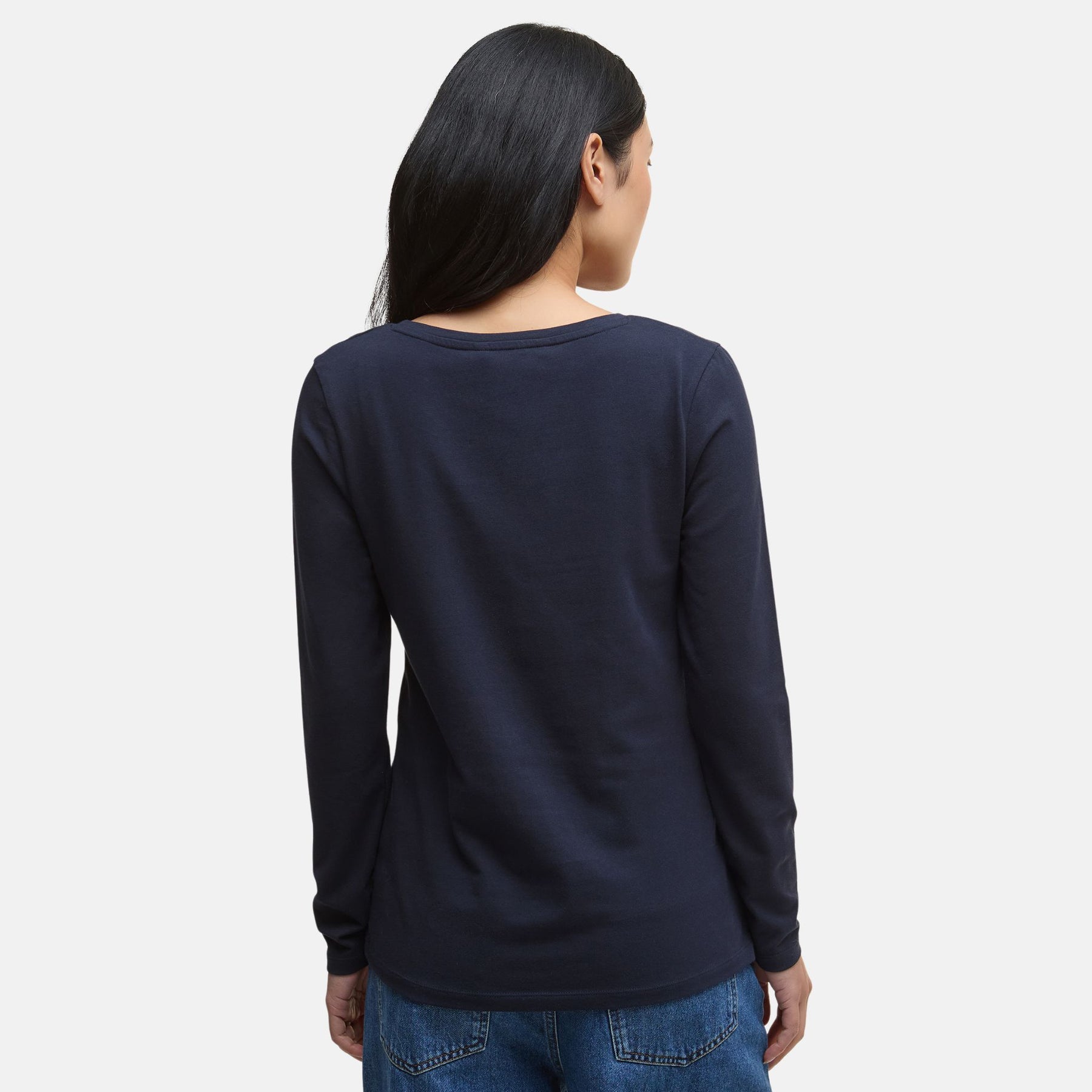 Barbour Women's Hedley Long-Sleeved T-Shirt in Navy