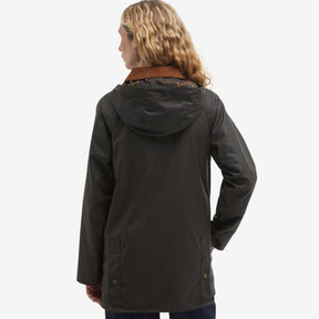 Barbour Women's Highclere Wax Jacket in Olive