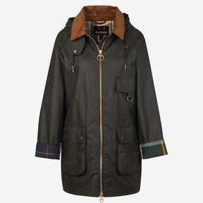 Barbour Women's Highclere Wax Jacket in Olive