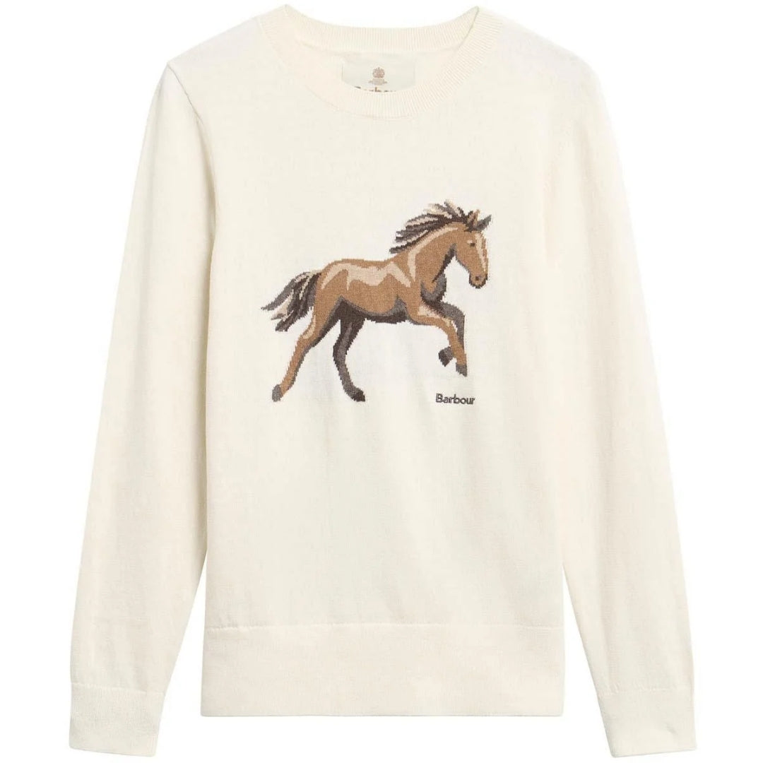 Barbour Women's Homeswood Knit Jumper in Ecru