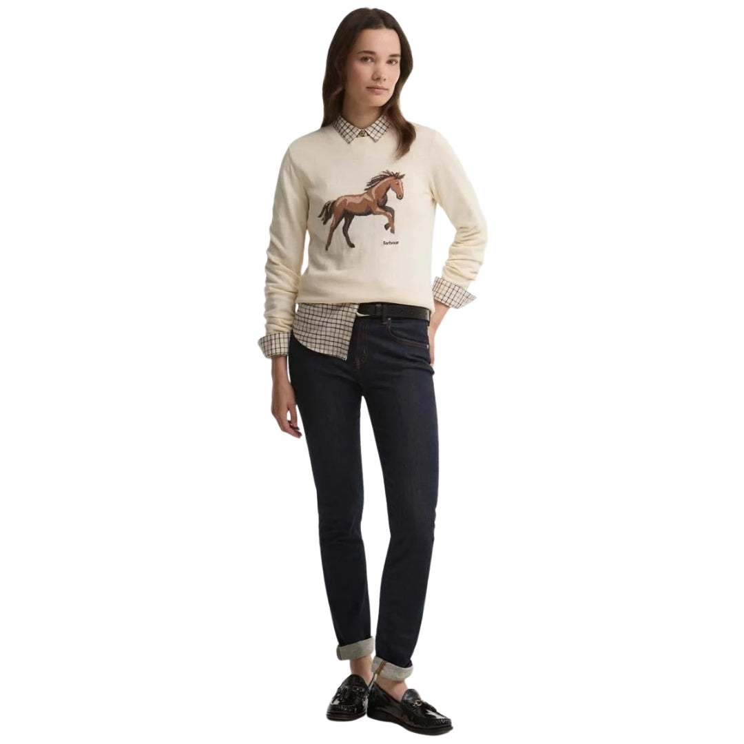 Barbour Women's Homeswood Knit Jumper in Ecru