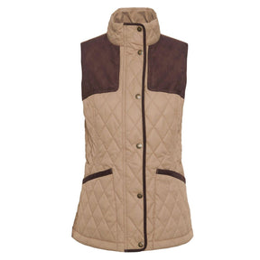 Barbour Women's Keeper Wear Gilet in Military Brown & Ancient Tartan