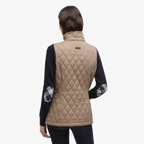 Barbour Women's Keeper Wear Gilet in Military Brown & Ancient Tartan