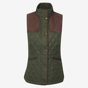 Barbour Women's Keeper Wear Gilet in Olive & Ancient Tartan