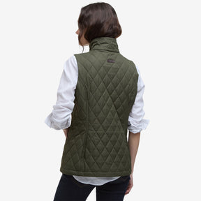 Barbour Women's Keeper Wear Gilet in Olive & Ancient Tartan