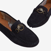 Barbour Women's Laire Suede Driving Shoes in Navy