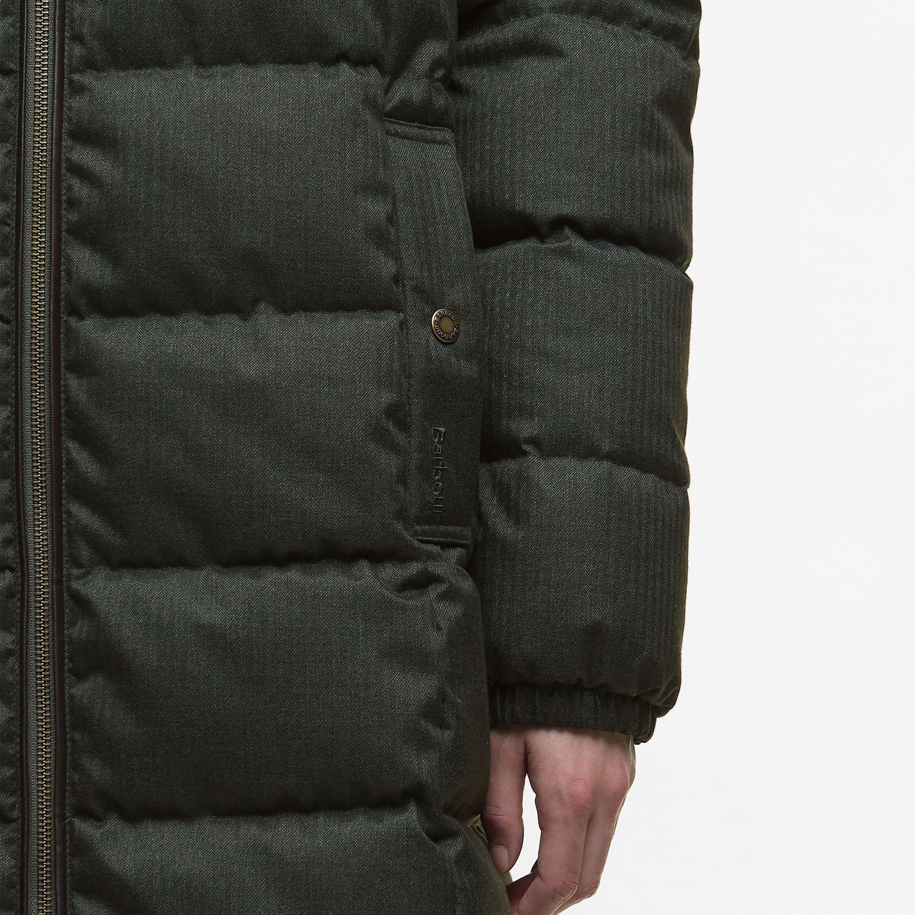 Barbour Women's Marjoram Puffer Long Jacket in Olive Classic