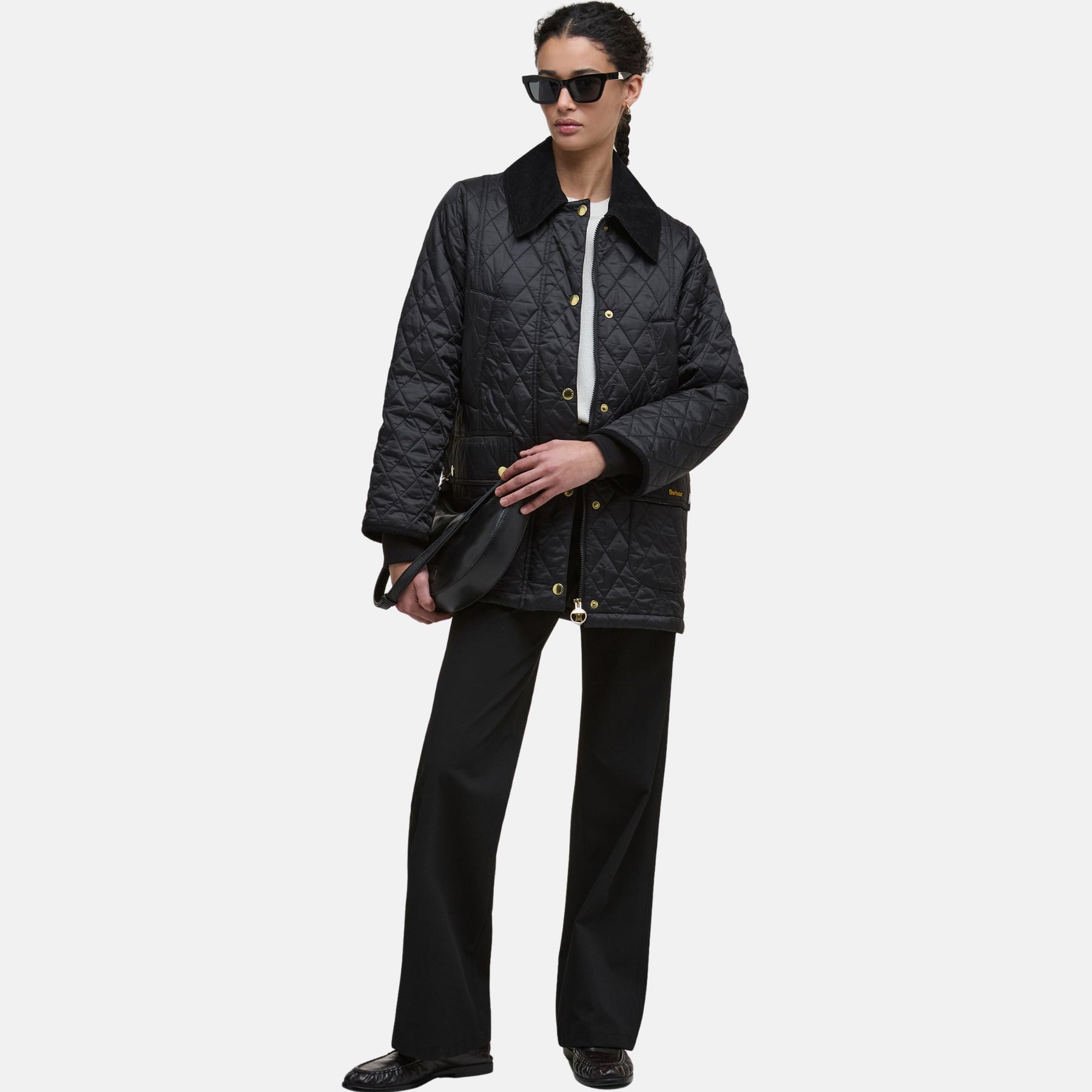 Barbour Women's Modern Beadnell Quilted Jacket in Black Classic