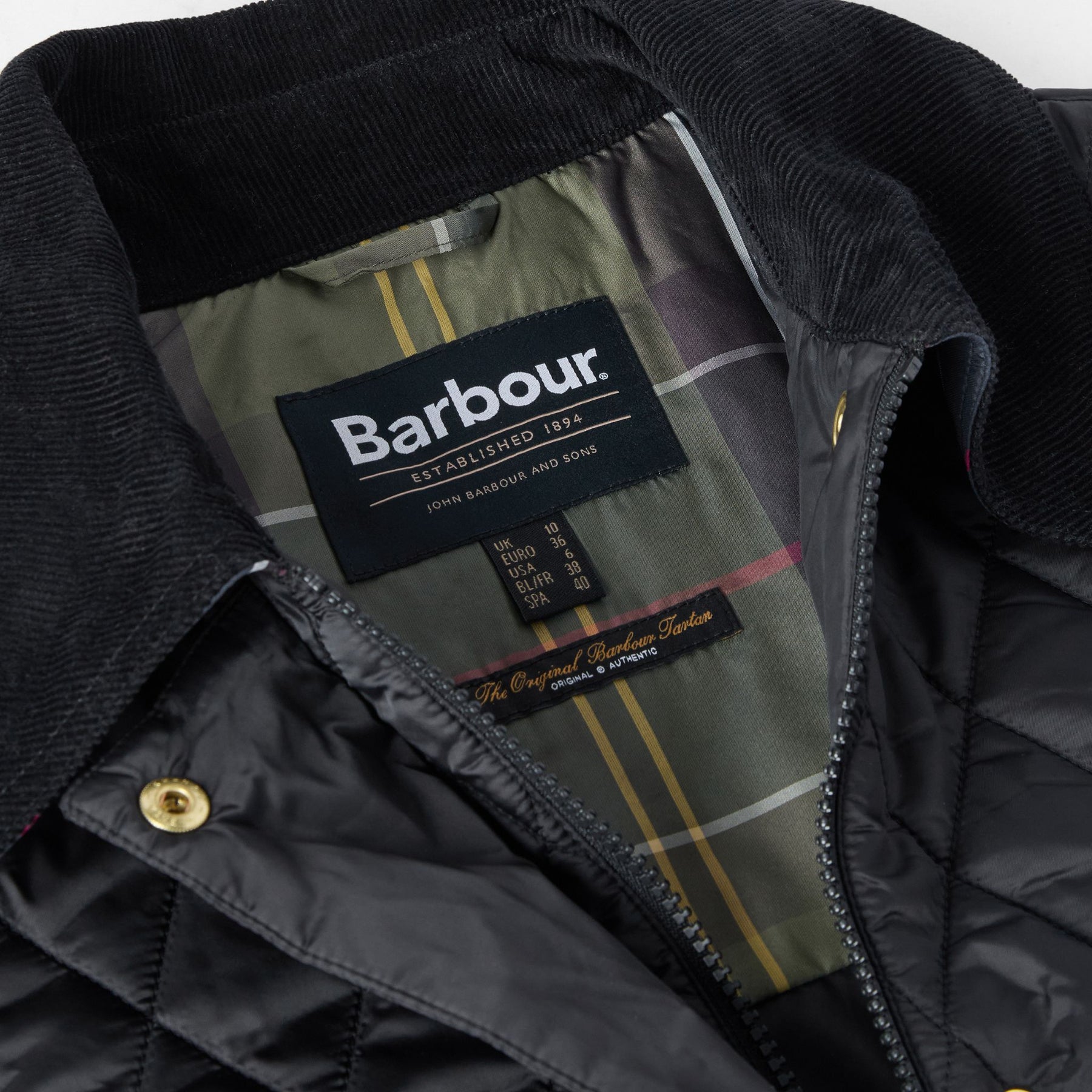 Barbour Women's Modern Beadnell Quilted Jacket in Black Classic